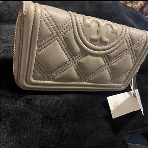 Tory Burch soft matte zip continental wallet